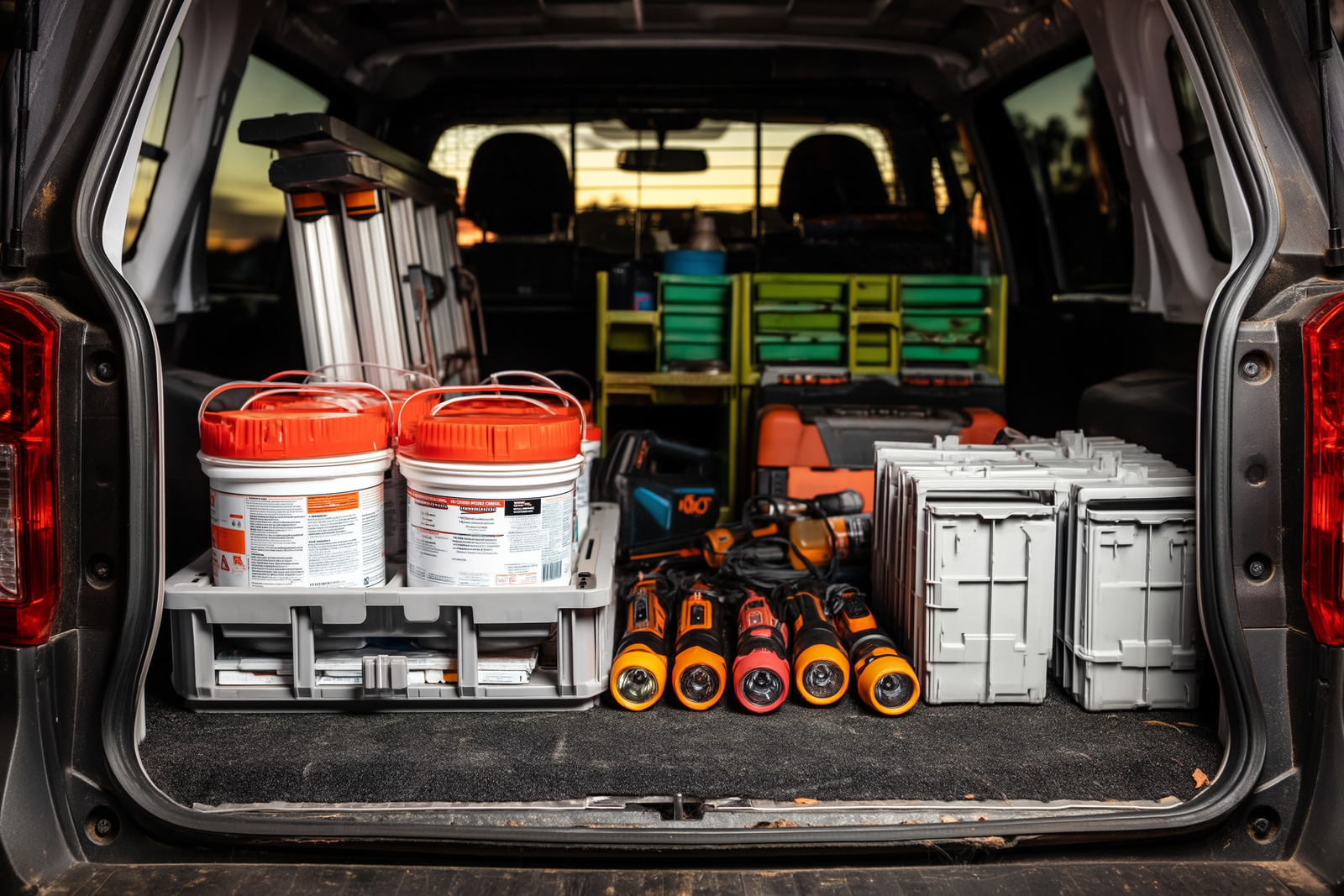 Commercial pest control technician on site